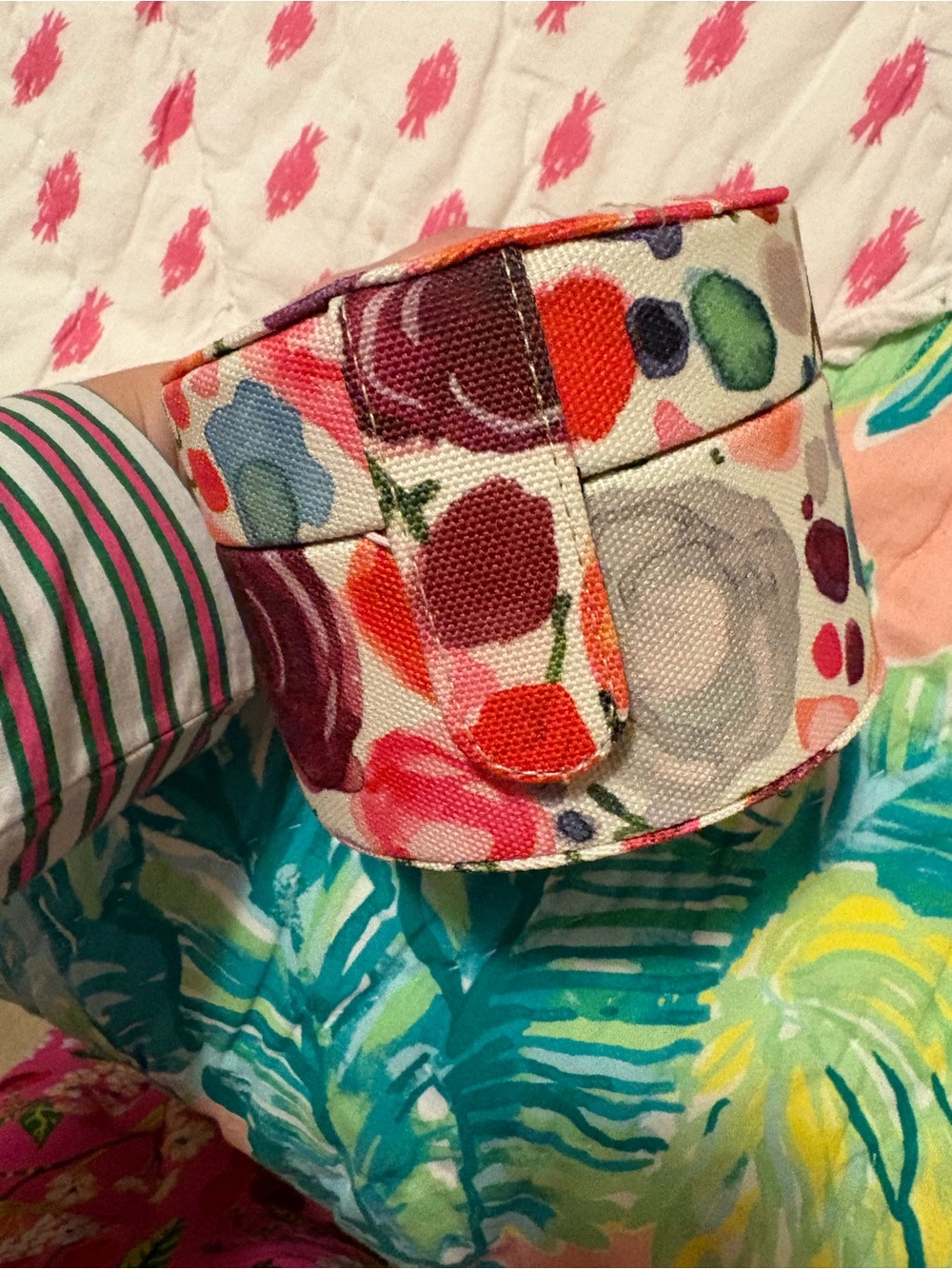 Kate Spade Floral Canvas Travel Jewelry Case — Multicolor